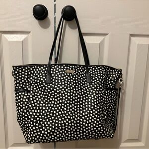 Kate Spade Polka Dot Tote Bag - Black & White